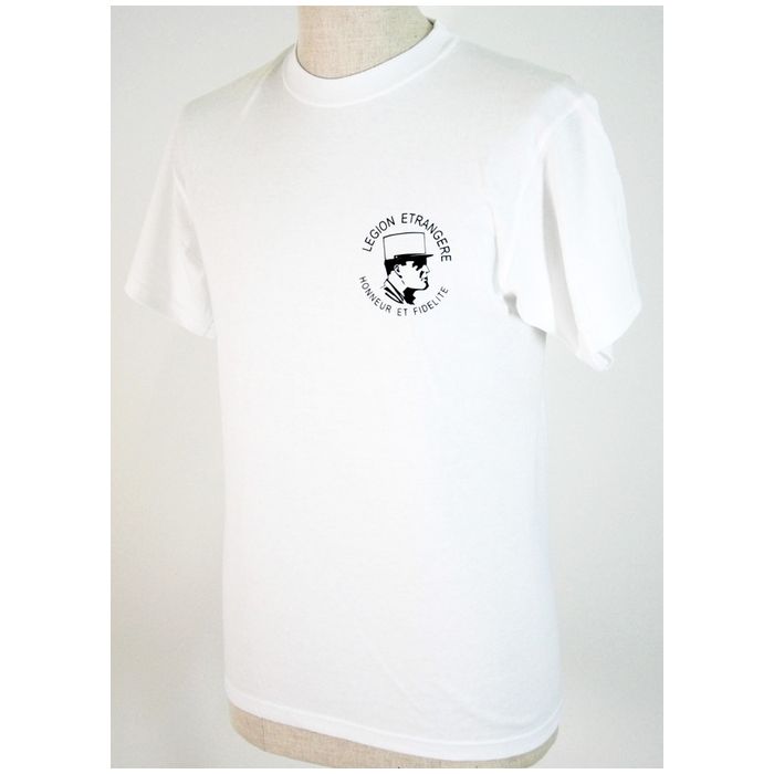 T-Shirt "Legion Étrangére - Honneur et Fedelité" - weiß