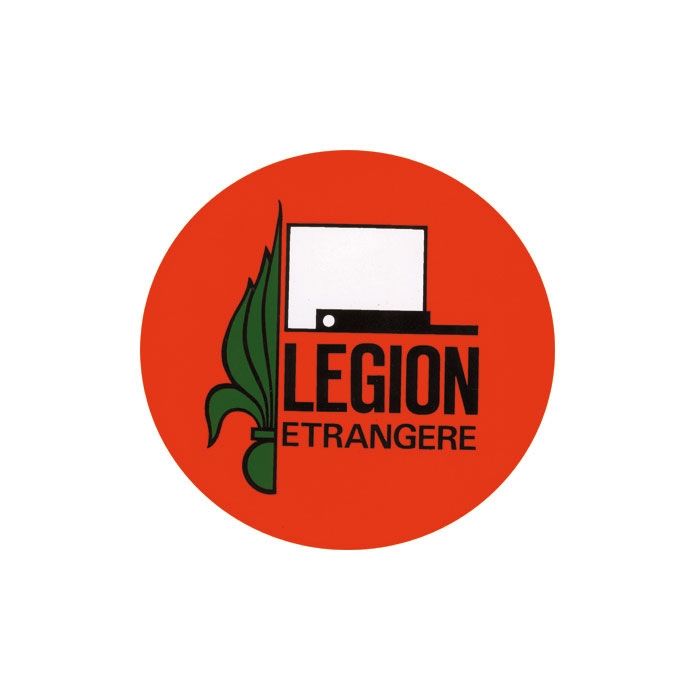 Aufkleber - Legion Etrangère - Durchmesser 9 cm - Nr. LE4323