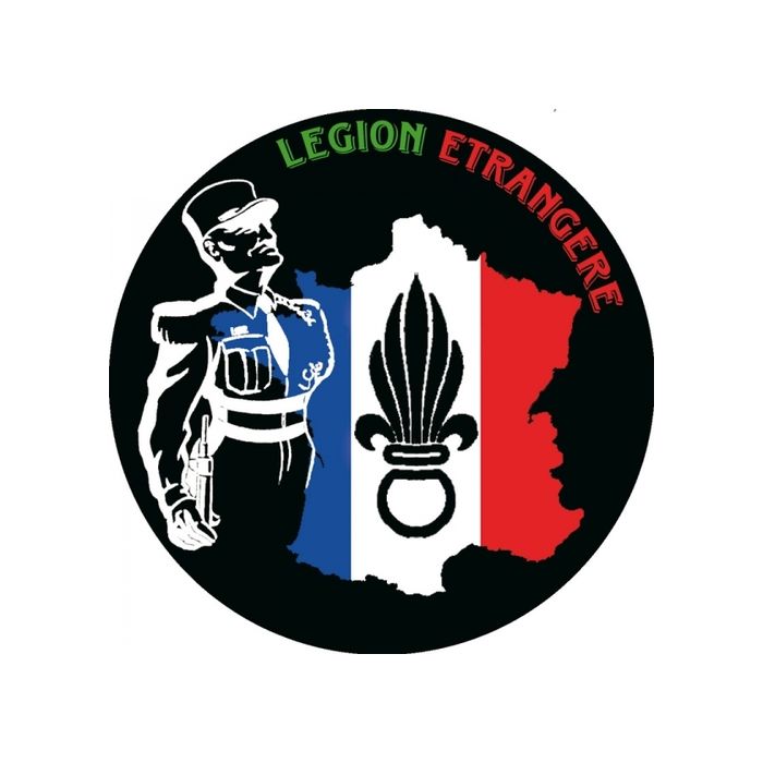 Aufkleber - Fremdenlegion - Durchmesser 10 cm - Nr. LE4333