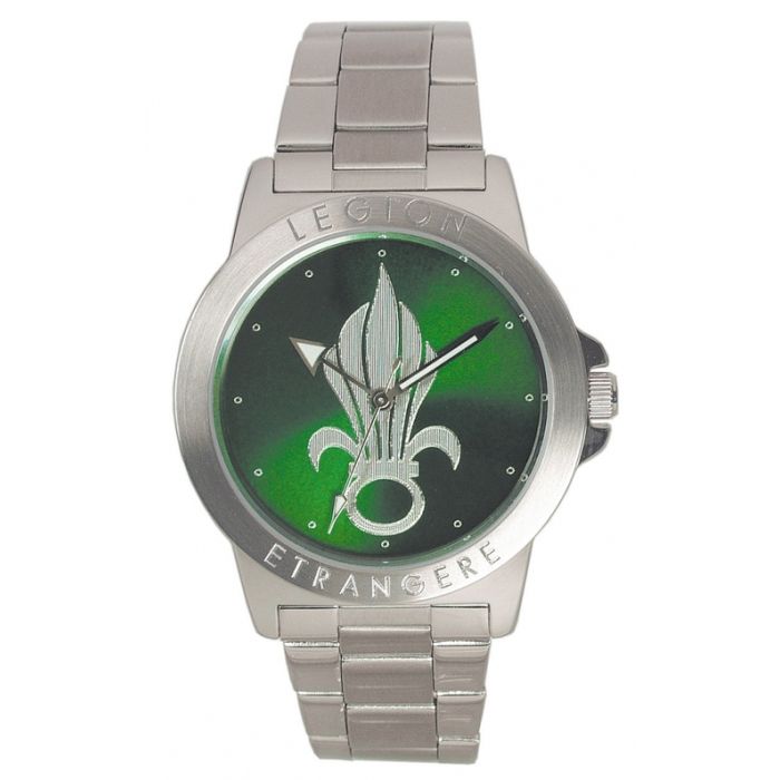 Fremdenlegion Uhr - LIMITED EDITION - Quarz Uhrwerk - Edelstahlband - mit Dichtigkeitszertifikat - water resistent - verschraubter Krone und verschraubtem Boden - Nr. LE4786