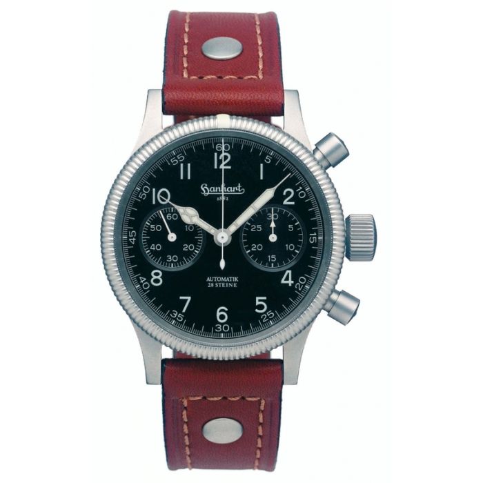 Flieger Chronograh Automatik - Lederarmband - originalgetreu nachgebildet - Nr. LW5961