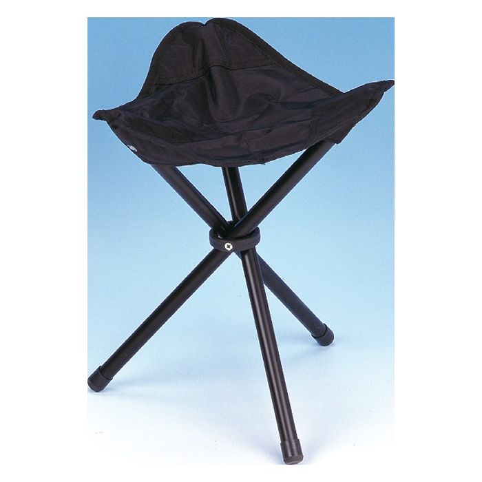 Camping Alu Dreibein-Hocker - mit stabilen Alufüßen und verstärkter Cordura Sitzfläche - Nr. M6711