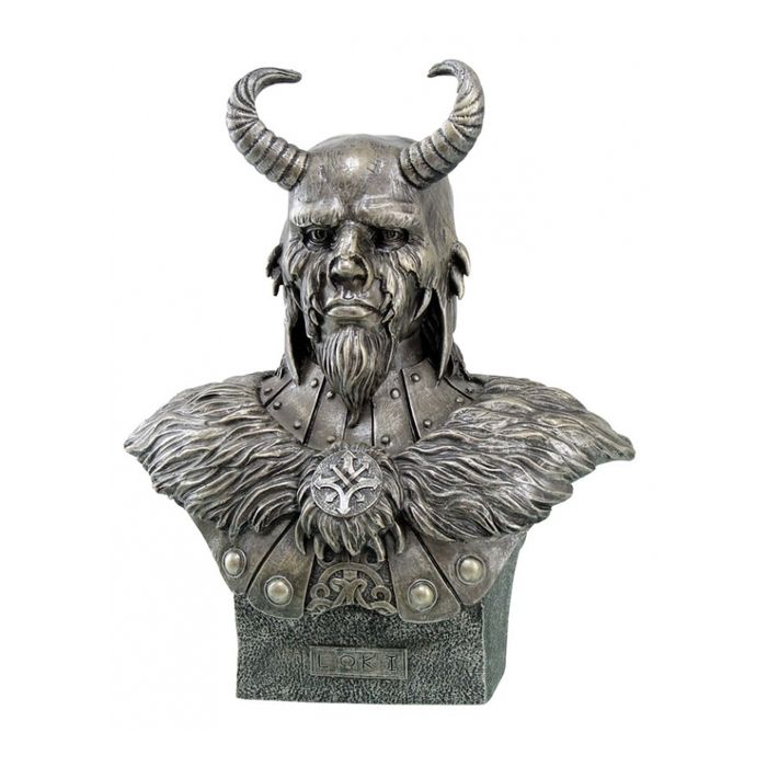 Wikinger - Loki - Gott des Bösen - bronziert - 28cm - Nr. MA4831