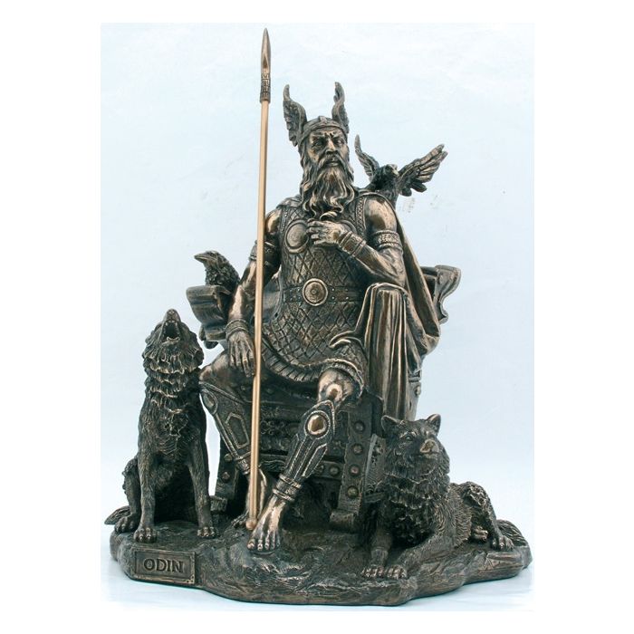 Odin Göttervater - Wikinger Figur - Bronze - 31 cm - Nr. MA4884
