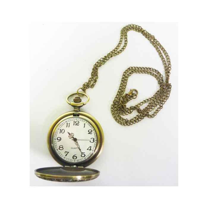 Taschenuhr mit wikinger Motiv. Maße der Taschenuhr > 45 x 12 mm, Kette: 80 cm