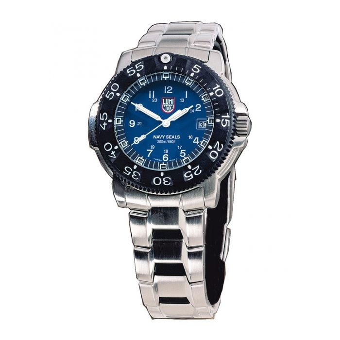 Steel Navy Seal Dive Watch-Uhr - Getragen von den U.S. Navy SEALS - Wasserdicht bis 200 Meter (20 ATM) - Ronda 715 Quarzwerk mit 5 Juwelen - 10 Jahre Lithium Batterie - Nr. NV4781