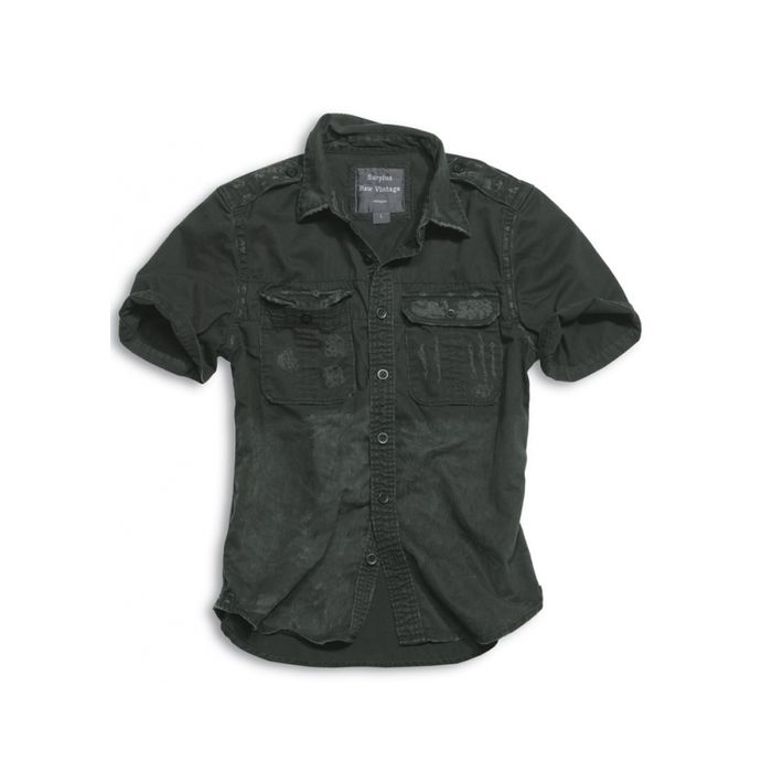 U.S. Halbarm Hemd - Schwarz