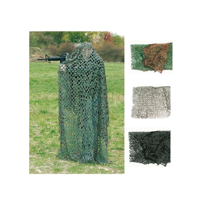 Tarnnetz - Farbe: schwarz - 2,4 x 3 m - Gewicht: 500 g -  Nr. US4400 