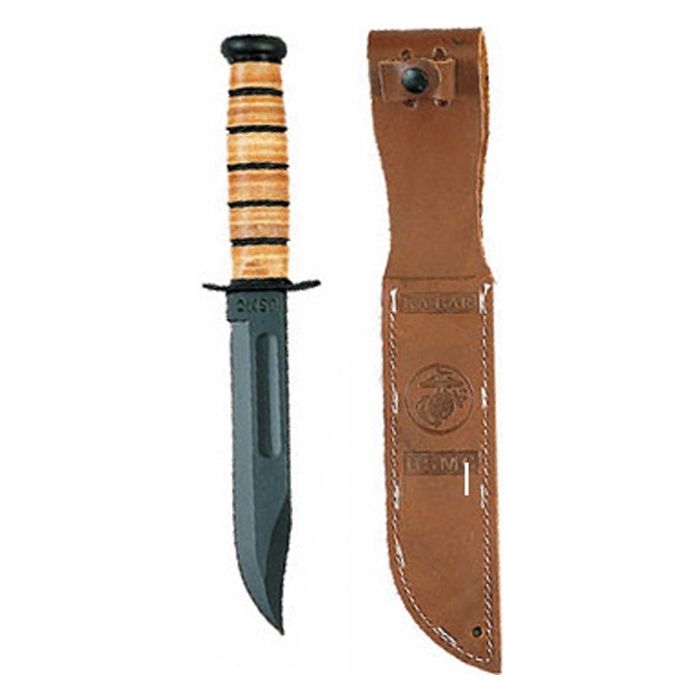 KA-BAR MESSER – US HERSTELLUNG - Klingenlänge 180 mm - inklusive Lederscheide - Nr. US4750