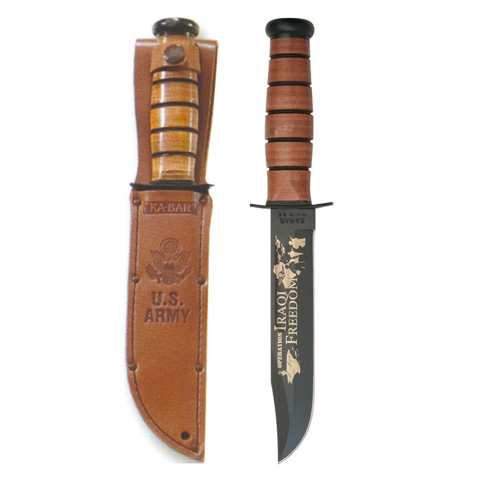 Kabar Commemorative Iraqi FREEDOM FIGHTING KNIFE - ARMY - Nr. US4761