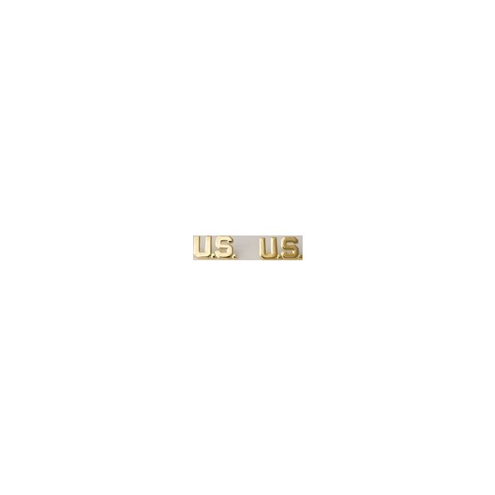 US Kragenabzeichen - Army Offz. "US" (im Paar) - Nr. US4851