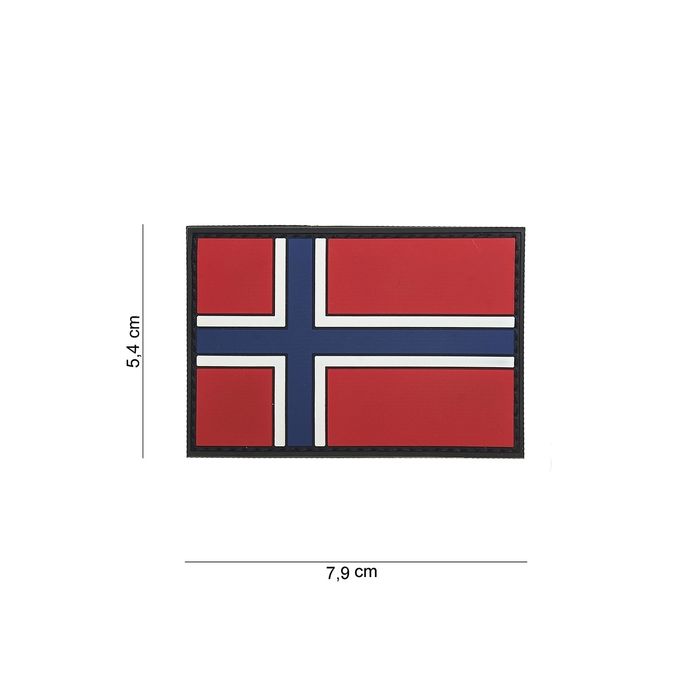 Rubber Patch Norwegen-Flagge  | 54 x 79 mm