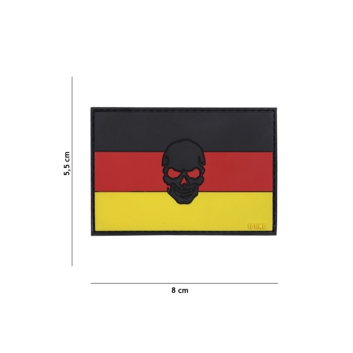Rubber Patch Deutschland-Flagge  | 55x 80mm