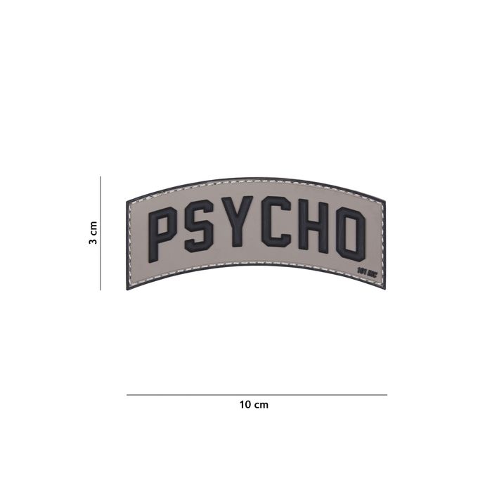 Rubber Patch " Psycho " , grau