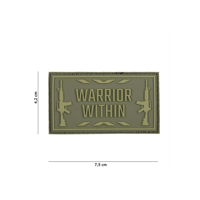 Rubber Patch  " Warrior eithin"  | Größe 42 x 75 mm