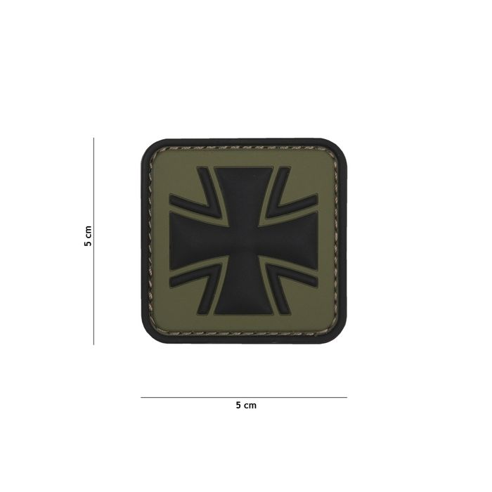 Rubber Patch Bundeswehr-Kreuz beige in Gr. 5 x 5 cm