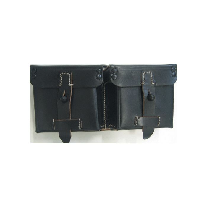WH Patronentasche G43 - REPRO - Material: Leder - Schwarz - Nr. WH4355
