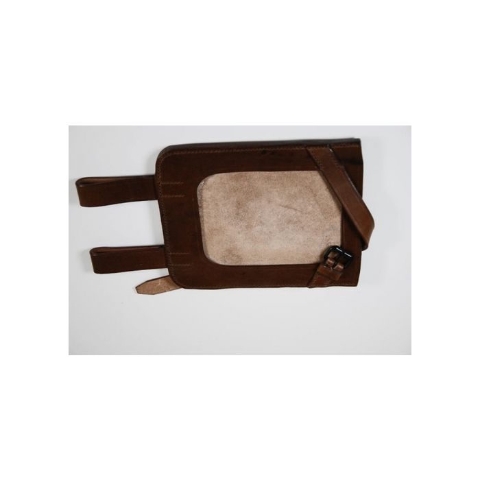 Feldspatenhülle - braun - REPRO - aus Leder - Nr. WH4368