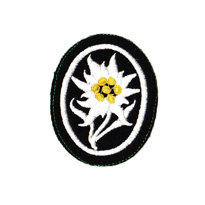Mannschaft Edelweiß-Stoffabzeichen, rund - REPRO - Art. WH4812