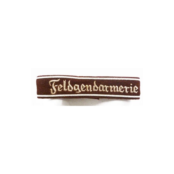 Ärmelband Afrika - Feldgendarmerie Mannschaft  - dunkelbraun - REPRO - Art. WH5873