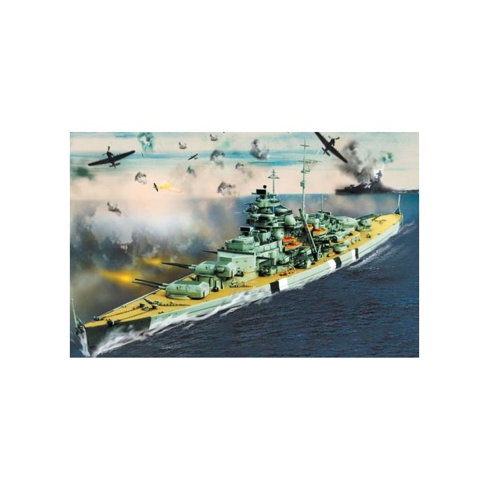 Deutsches Kriegsschiff - Maßstab 1:1000 - Bismarck, Polen 1941 - Nr. WK4160