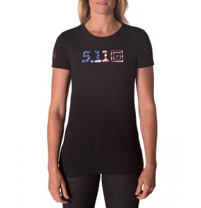 5.11 Legacy USA Flag Fill Damen T-Shirt Black Heather
