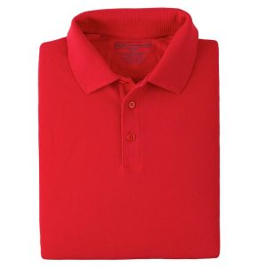 5.11 Professional Langarm Polohemd Range Red