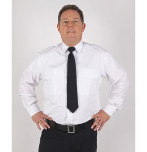 Polizei-Diensthemd Langarm Weiß