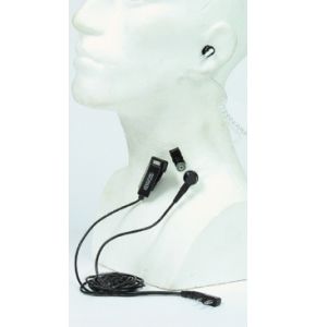Kenwood Security Headset KHS-8BL - schwarz - Tarn-Microfon mit Ohrhörer, integrierte PTT - Nr. 5463