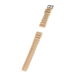 KHS-Uhrenarmband Taucherband beige 22mm,  Bandlänge 9,5 cm (inkl. Schließe) + 13,5 cm