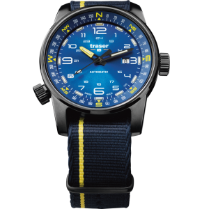 traser P68 Pathfinder Automatic Blue mit Nato-Textilband