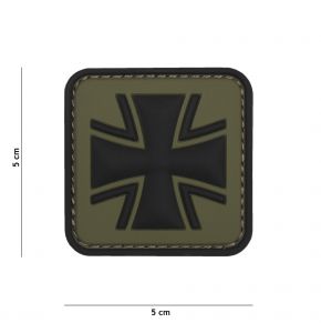 Rubber Patch Bundeswehr-Kreuz beige in Gr. 5 x 5 cm