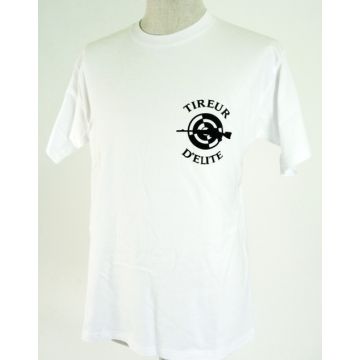 T-Shirt "Tireur d'Elite" (Scharfschütze) - weiß