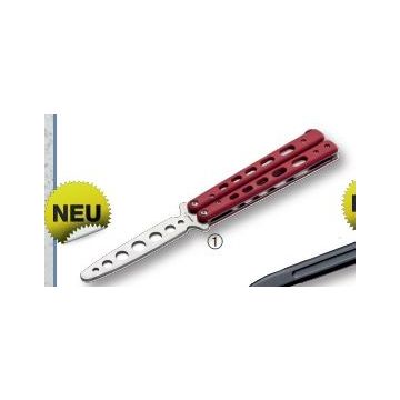Balisong Trainingsmesser Rot