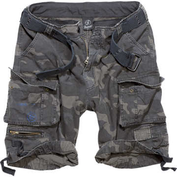 Brandit-Short "Shell Valley Heavy Vintage", schwarz