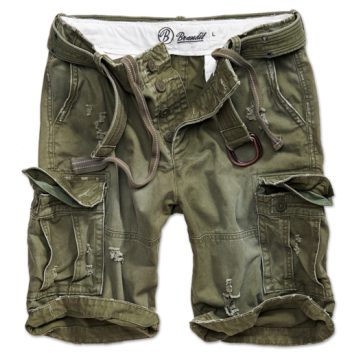Brandit-Short "Shell Valley Heavy Vintage", olivgrün