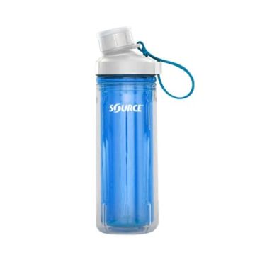 SOURCE Eco Doppelwand-Flasche Clickseal-Bayou Blue