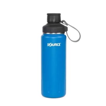 SOURCE TERRAIN Stahl Flasche 0.7L - Ocean Blau