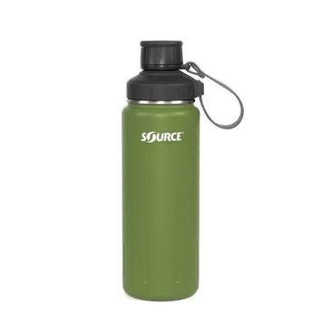 SOURCE TERRAIN Stahl Flasche 0.7L - Moss Grün