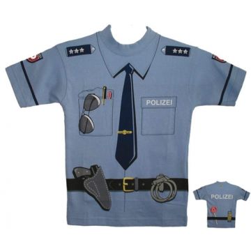 Kinder T-Shirt - Polizei - dunkelblau