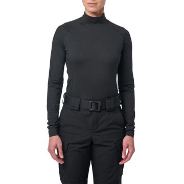 5.11 Women Mock Neck Long Sleeve Top - Black 