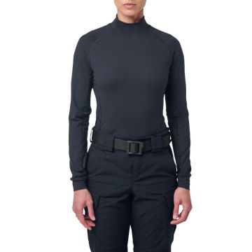 5.11 Women Mock Neck Long Sleeve Top - Midnight Navy