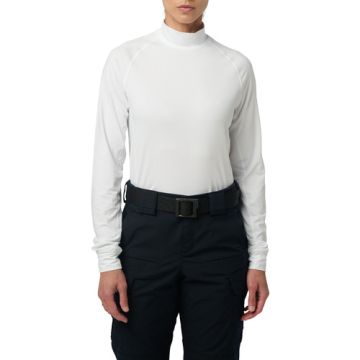 5.11 Women Mock Neck Long Sleeve Top - Uniform White