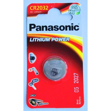 Ersatz- Knopfzelle CR2032: 3 V-Lithium-Knopfzelle