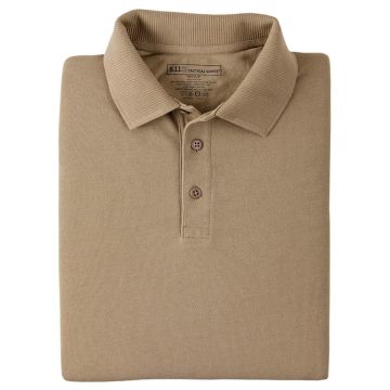 5.11 Professional Langarm Polohemd Silver Tan