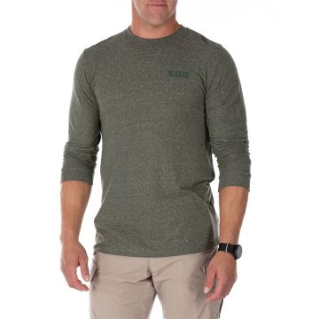 5.11 Triblend Legacy Long Sleeve Tee - Military Green Heather