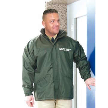 Blouson (Windjacke) mit Kapuze - Farbe: Dunkelgrün