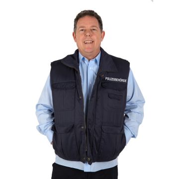 Weste gefüttert blau