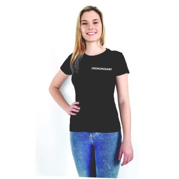 Damen Rundhals T Shirt dunkelblau