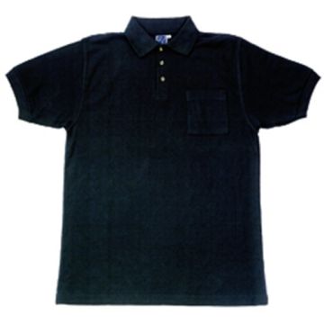 Polo Shirt mit Brusttasche schwarz 